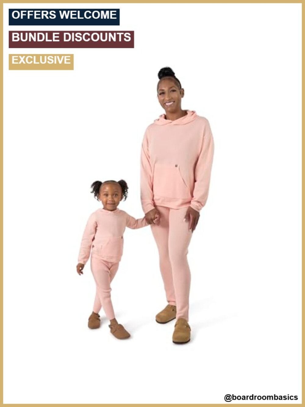 Mommy and Me Hooded Sweater Knit Top and Leggings Set
